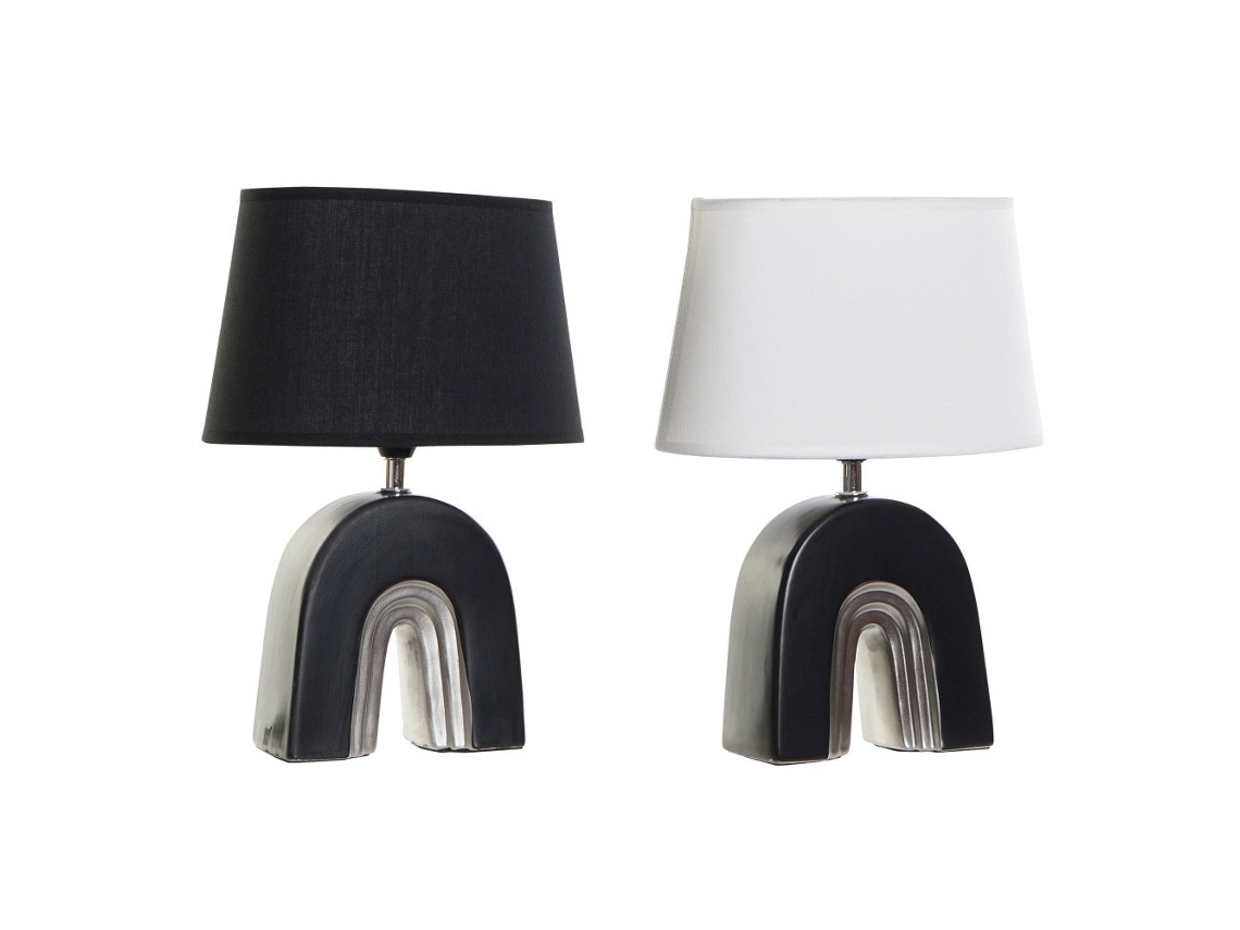 Candeeiro de Mesa DKD HOME DECOR Preto (Cerâmica)