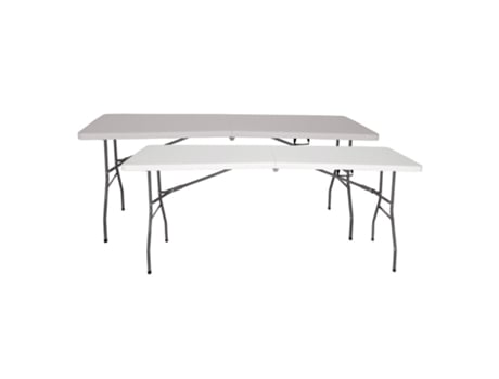 Pacote Com 2 Mesas Dobráveis ??Maciças, Regulamentadas Para Uso Público, 180 X 70 X 74 Cm. Portátil. As semanas em casa
