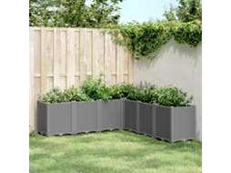 Vidaxl Vaso/floreira 160x160x53 Cm Pp Cinzento-claro