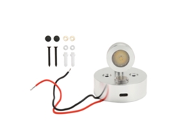 Rebe-luz De Leitura Regulável Para Rv Com Porta De Carregamento Usb Interior De Caravana Camper Dc 12-24v Tricolor Prata