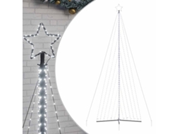 Árvore de natal led VIDAXL Branco Aço revestido a pó (476 cm)
