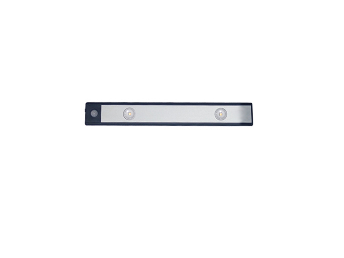 2026 luz Led para Armário Ultra Fina Sem Fio Recarregável com Sensor de Movimento 20cm Preto