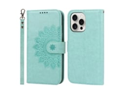 Capa Para Iphone 15 Pro Max Pele Sintética Magnética Verde