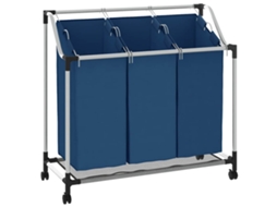 Laundry Sorter, Laundry Sorters Vidaxl Azul Aço (n/a)