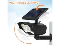 Lâmpada Solar para Jardim com Controle Remoto, Controle de Luz Inteligente, Ajuste Multi ângulo e Ip64 À Prova D'água | S/MARCA