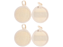 Loofah De Pano - 4 Unidades - Pano Exfoliante - Loofa Natural - Limpeza Profunda - Tecido De Batisfaiá - Para Pele Mais Saudável - Pano De Exfoliação