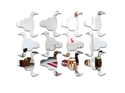 Stickers De Cabeça De Vaca Em Espelho Acrílico Laxiscreed Para Decoração Moderna