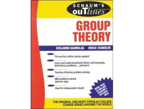 Livro Schaums Outline of Group Theory de B Baumslag e B Chandler (Inglês)