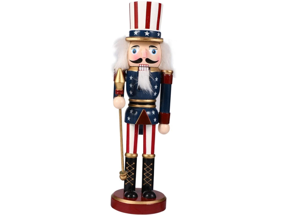 Figura de Contos de Fadas em Madeira 25cm Decorativo Natal Ornamento Mesa Presente