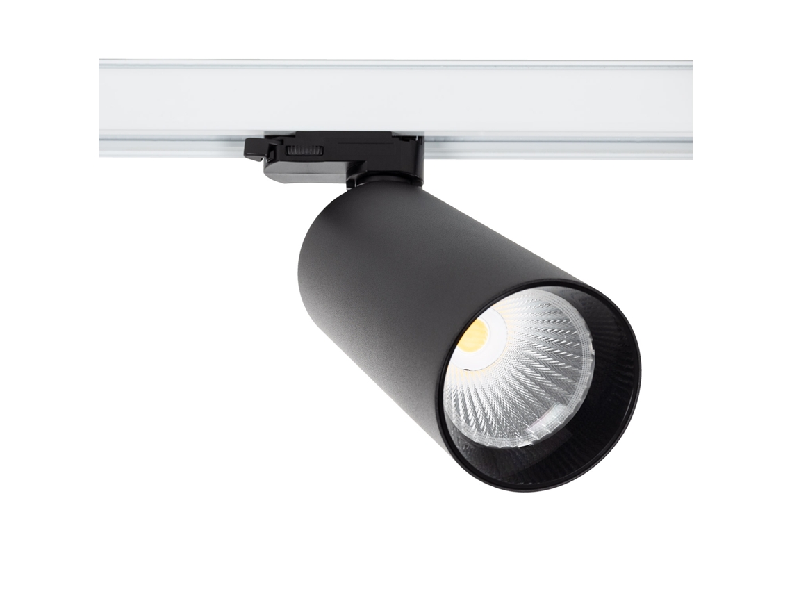 Foco Carril Led Trifásico 30w Cct Misoh 38º Preto Cct Ledkia (2700k 4000k 6000k)