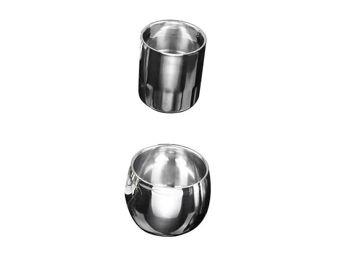 2x Caneca De Cerveja Aço Inoxidável Parede Dupla Para Chá