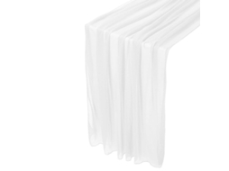 2026 2 Pacotes Runner de Mesa Chifon Branco, Tela Transparente para Casamento e Festa, Estilo Rústico Boho 30x120 Polegadas