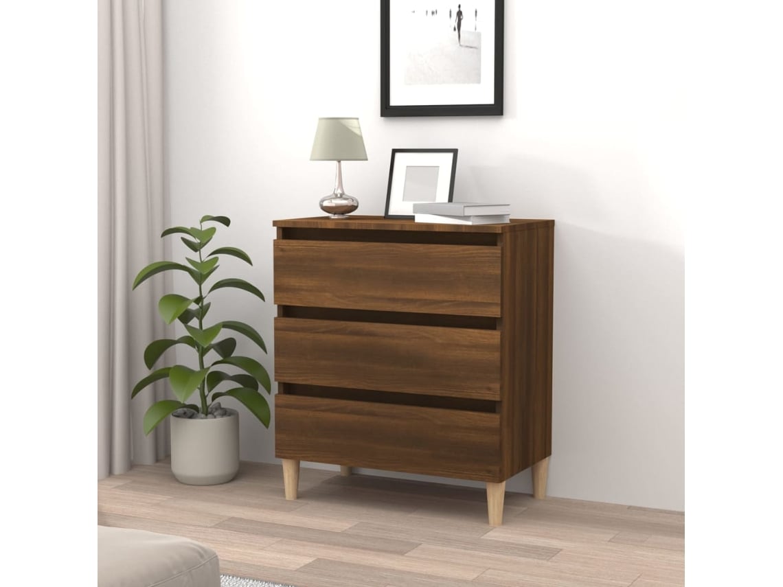 Aparador 60x35x69 cm Derivados de Madera Color Roble Marrón