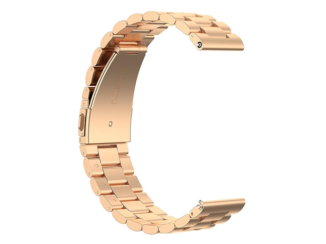 Pulseira de substituição de aço inoxidável com 3 esferas para smartwatch Huawei Watch 3/Watch 3 Pro de 22 mm. Ly Ebike