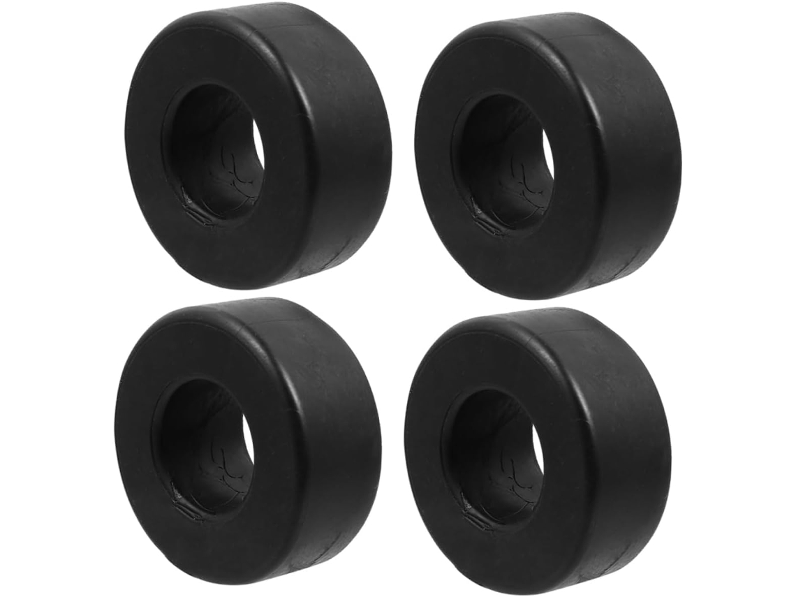 Shineofi Conjunto De 4-amortecedores E Pés Borracha Redondos Para Absorção Vibração Em Equipamentos Ginástica Fitness