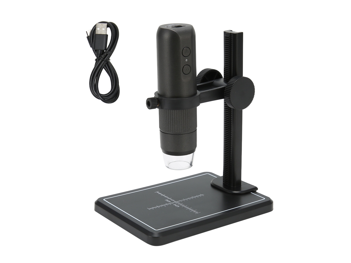 Microscópio Digital Sem Fio para Telefone EOOCOO (aumento de 50 1000x, Iluminação com 8 Leds)