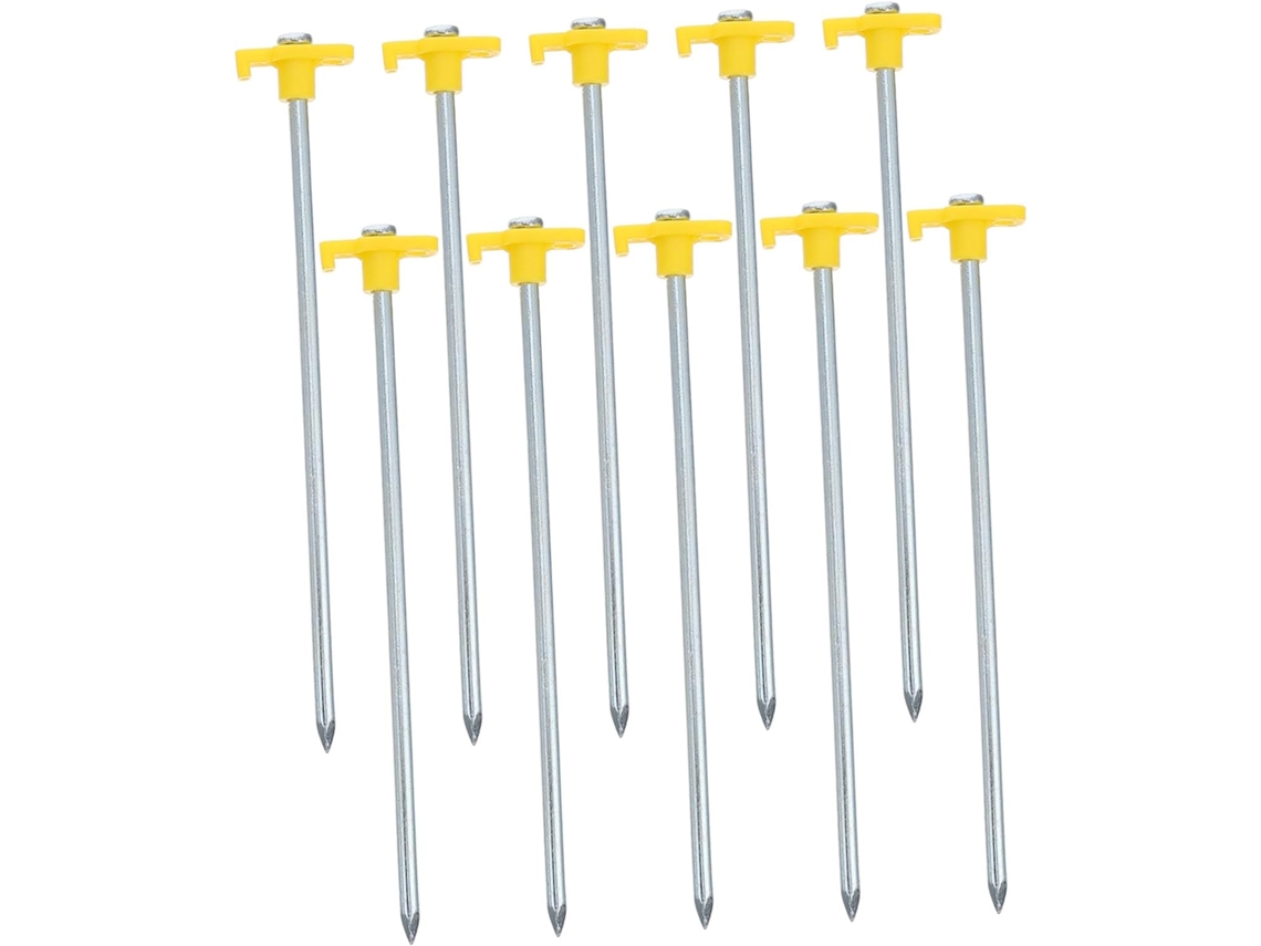 Conjunto de 10 Estacas de Barraca Resistentes e Extensíveis SFUSHOS
