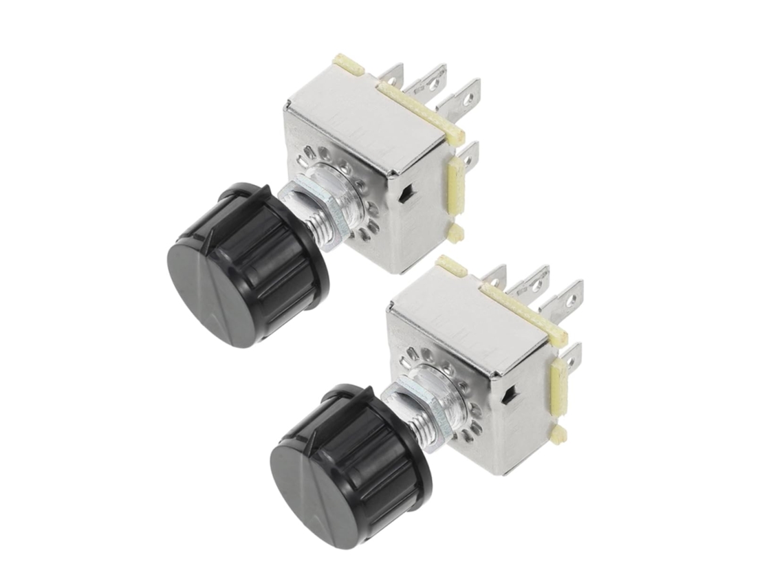 Interruptor De Ventilador De Ar Condicionado De 2 Peças, Substituição Rotativa Em Metal