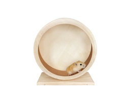 Rueda De Exercício De Madeira Silenciosa De 17,5 Cm Para Hamsters, Coelhos, Porquinhos-da-índia, Ouriços E Chinchilas