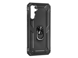 Capa Para Samsung Galaxy A54 5g Híbrida Anti-choque Anel De Suporte Vídeo Preto