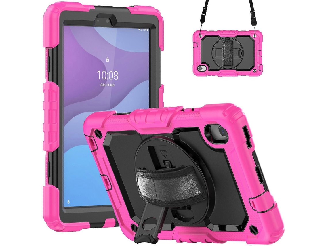 Capa Híbrida De Silicone Para Tablet Lenovo Tab M8 Hd 2020/2019 E Lenovo Tab M8 De 4ª Geração Com Alça De Ombro.