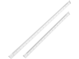 Conjunto De 2 Réguas Triangulares Plástico Transparente Para Desenho