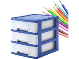 Organizador De Mesa Com Gavetas | Organizador De Mesa Com 3 Níveis Ideal Para Organização Diária, Estudo, Vayotoy