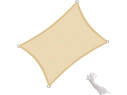 Kingshade Shade Sail - XX - Retangular - Amarelo - Respirável - Proteção UV S/MARCA