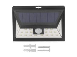 Lurelia Projetor Led De Segurança Com 24 Led, Sensor Pir, Ip65, Branco, Para Exterior
