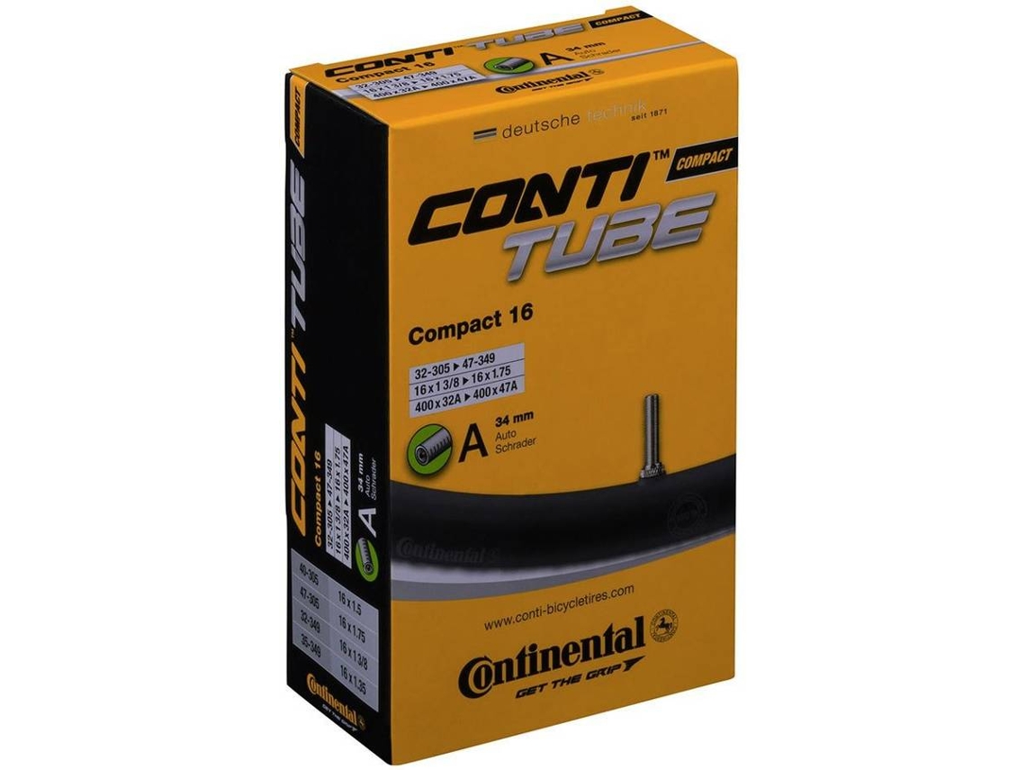 Câmaras de ar CONTINENTAL Compact Tube 34 Mm (16´´)