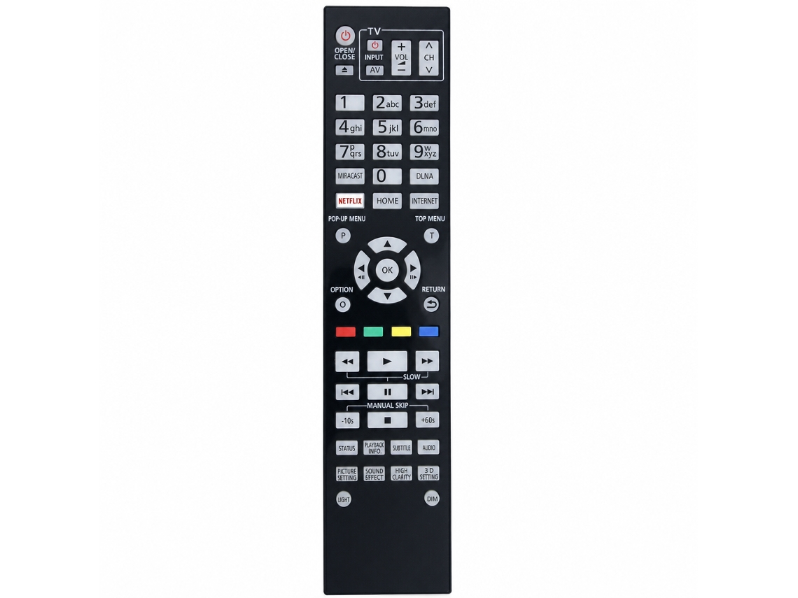 Comando À Distância Para Tv Compatível Com Panasonic N2qaya000128_zhd