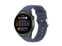 Pulseira De Relógio Em Silicone De Cor Sólida Com Fivela Prateada Em Aço Inoxidável
