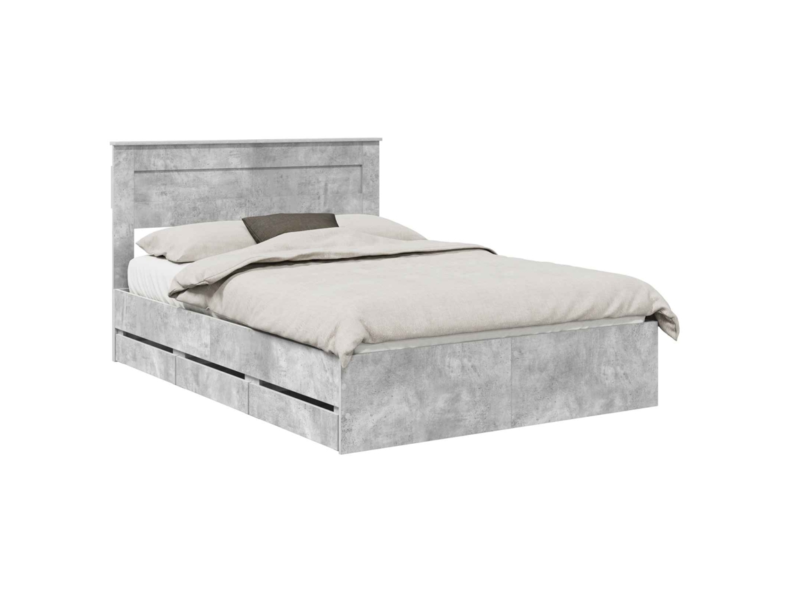 Estrutura de Cama 140x200cm Madeira de Engenharia MAISON EXCLUSIVE