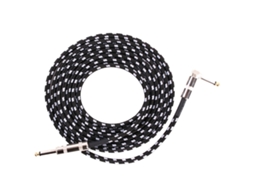 Cabo de Áudio HALINUIA para Guitarra Folk Baixo Redução de Ruído Cotovelo 6m
