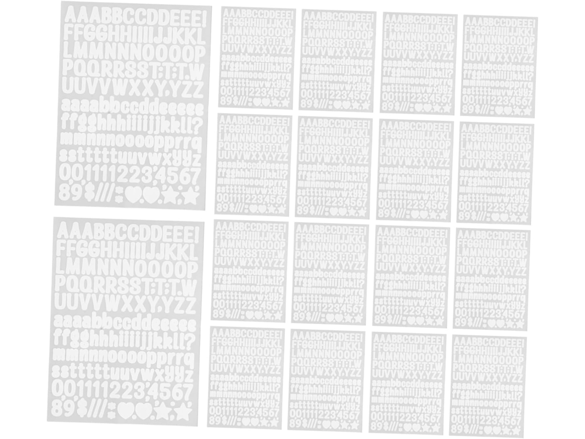 50 Folhas De Letras Autoadesivas Brancas Para Tecido, Sem Costura E Fáceis De Aplicar Em Roupas E Camisetas