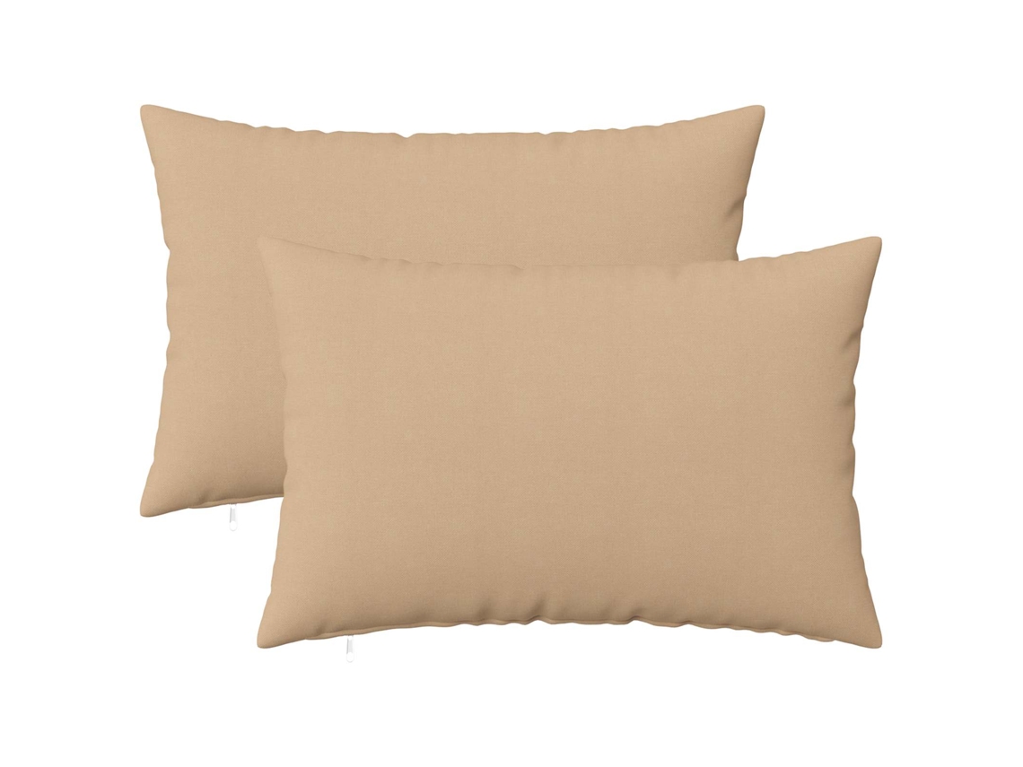 Vidaxl Almofada Com Travesseiro Heerlen 2 Unid. Creme Tecido