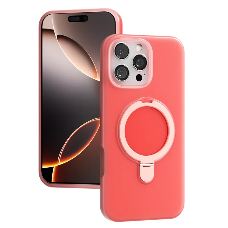 (iphone 15, Vermelho) Anel Magnético De Silicone Líquido Para Capa Magsafe Do Iphone