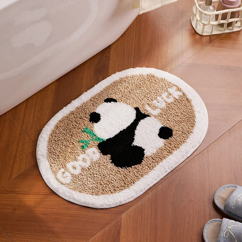 Tapete De Banheiro De Pelúcia Com Desenho De Animal Fofo (estilo 2, 40x60cm), Tapete Decorativo Para Casa.