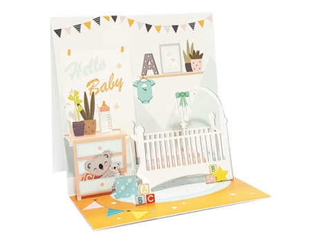 Postal Imagem 3d Pop Up Quarto Infantil 19046