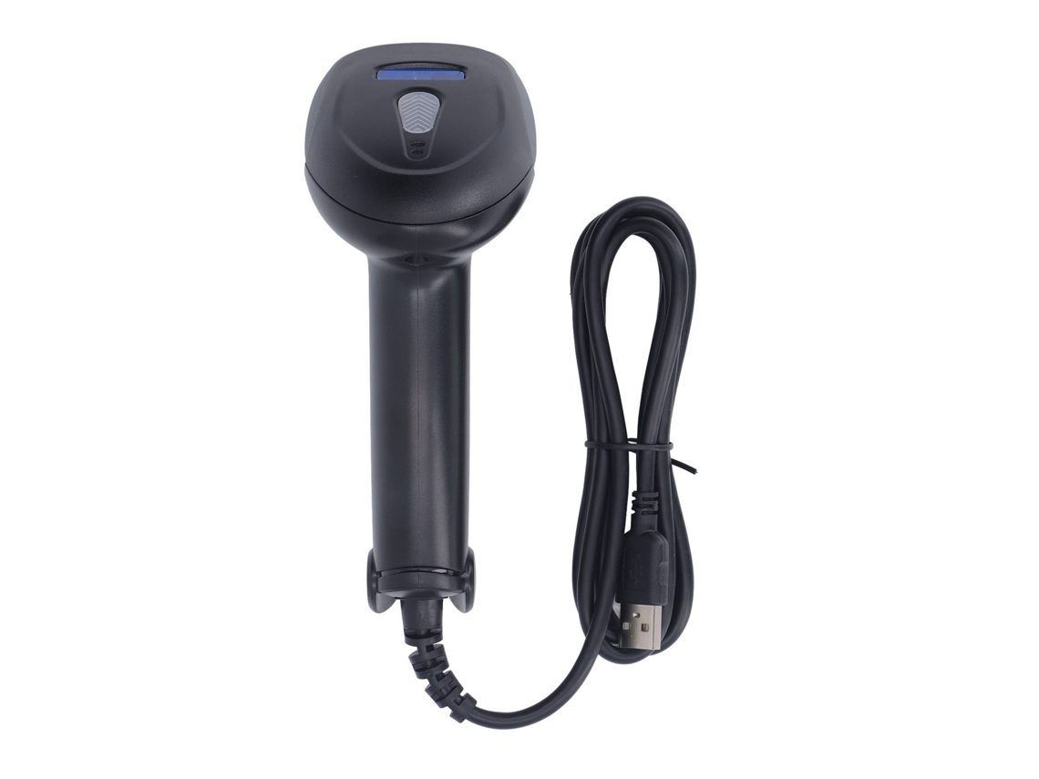 Leitor de código de barras USB 1D manual, CCD, com suporte para papel e tecido para supermercados, lojas, logística e alfândega | S/BRAND