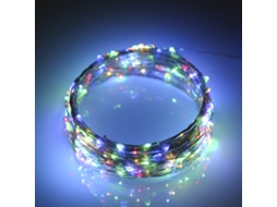 Luz de Fio de Cobre Solar 20m 200 Leds Ip65 8 Modos Decoração Jardim