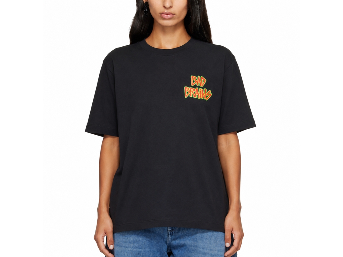 Bad Brains Front Logo Capitol T-shirt Black Unisex Adults Size:xl
