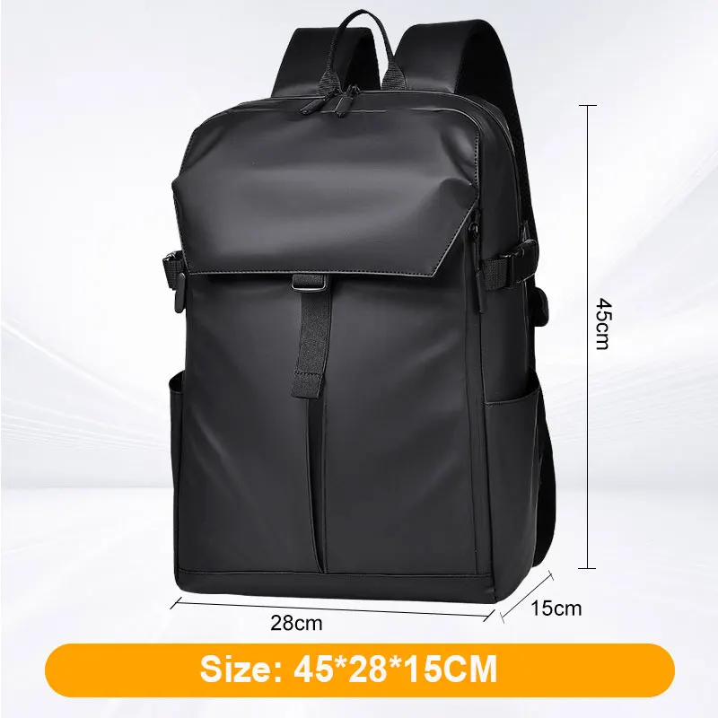 (k102-preto) Mochila De Viagem Masculina, Grande Capacidade Para Laptop, À Prova D'água
