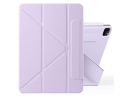 Capa de couro Webake para tablet com deformação magnética e fivela fixa