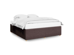 Bed Frame, Bed Frames Vidaxl Marrom Tecido (200 X 200 Cm)