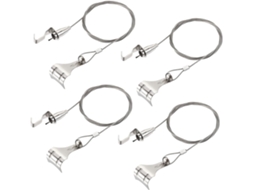 Kit De Fios Para Pendurar Quadros Jkapcyjfhf, 4 Unidades De Fio 1, 5m Com Gancho Em S Grande, Suporta Até 30kg