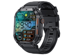 Smartwatch Masculino Chamadas Bluetooth Tela 1.96 100+ Modos Bateria 400Mah NEVEANCE