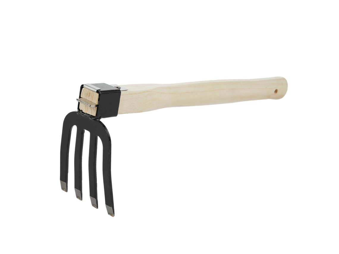 Rack para gerenciamento de jardim com manga de madeira, resistente a flexiones, ideal para aflojar ou desyerbar suelo
