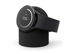 Suporte Carregamento Hexinyigjly Para Galaxy Watch 8/7/6/5,silicone, Gestão Cabos, Carregador Não Incluído Preto
