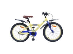 Vidaxl Bicicleta Infantil 18 Polegadas Para 5-7 Anos Amarelo